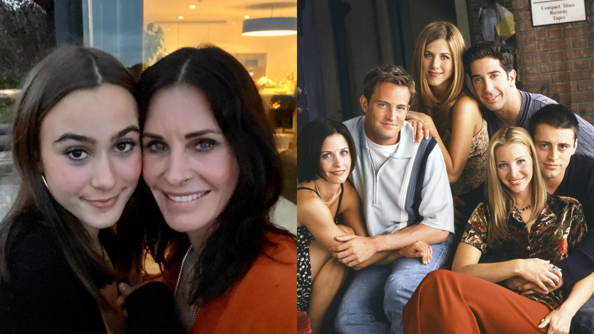 Courtney Cox tem a melhor reação ao ver sua filha dizer qual personagem de 'Friends' ela namoraria