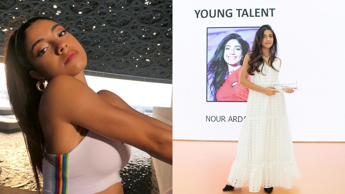 Nour Ardakani, do Now United, ganha prêmio no Arab Woman Awards